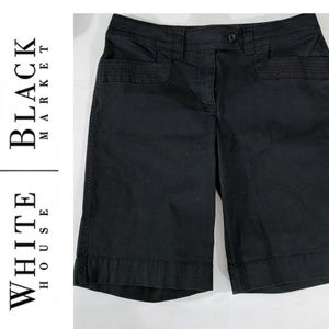 WHBM Black Bermuda Shorts Size 4